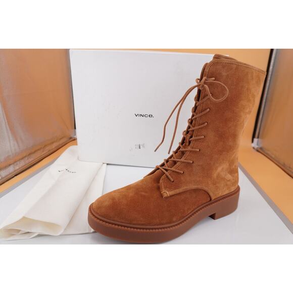 Vince Kegan Brown Suede Leather Chelsea Ankle Boots SZ 11 New $450 Women's - Picture 1 of 10